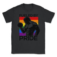 Fueled by Pride Gay Pride Iron Guy2 Gift product Unisex T-Shirt - Black