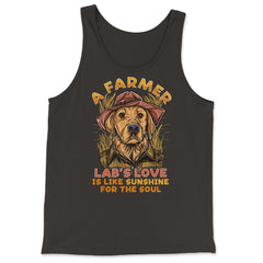 Labrador Farmer Lab’s Dog in Farmer Outfit Labrador product - Tank Top - Black