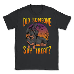 Did Someone Say Treat? Dachshund Dog Halloween Costume graphic Unisex - Black