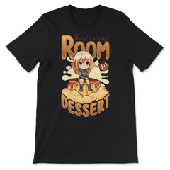 Anime Chibi Dessert Print - Always Room For Dessert! graphic - Premium Unisex T-Shirt - Black