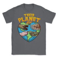 Their Planet Also Animal Rights Friendly Message Vegan Meme graphic - Smoke Grey