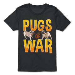 Funny Pug of War Pun Tug of War Dog product - Premium Youth Tee - Black