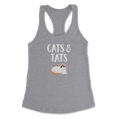 Funny Cats And Tats Tattooed Cat Lover Pet Owner Humor product - Grey Heather