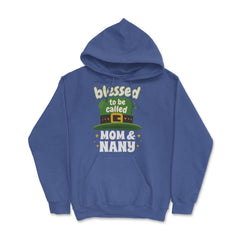 Blessed to be Called Mom & Nany Leprechaun Hat Saint Patrick graphic - Royal Blue