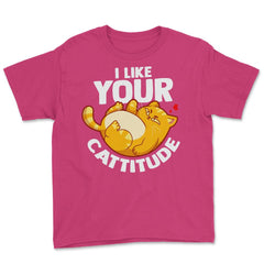 I Like your Cattitude Funny Cat Lover Positive Attitude Pun design - Heliconia