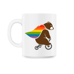 Rainbow Flag Bear Hero Gay Pride print 11oz Mug
