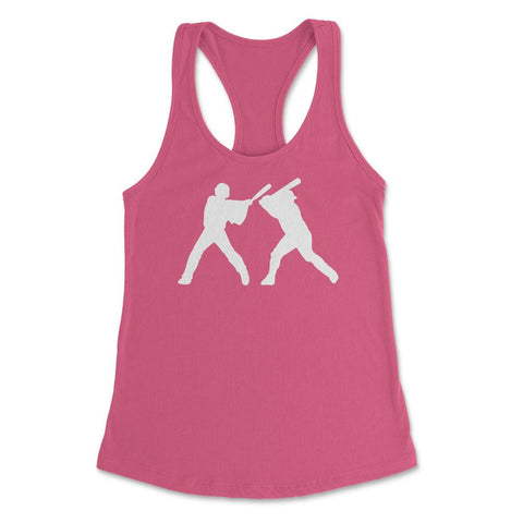 Funny Baseball Batter Player Sporty Baseball Lover Fans product - Hot Pink