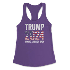 Donald Trump 2024 Take America Back Election 47th President print - Purple