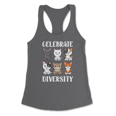 Funny Celebrate Diversity Cat Breeds Owner Of Cats Pets graphic - Dark Grey