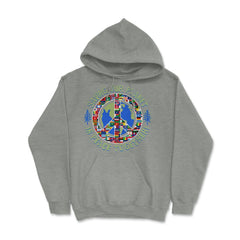 Saving Our Planet in Peace Together! Earth Day product Hoodie - Grey Heather