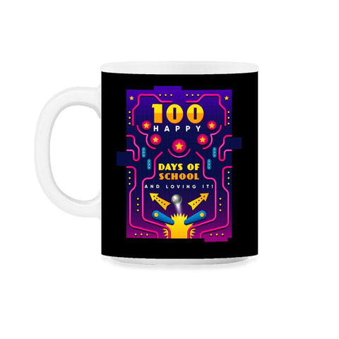 100 Happy Days of School & Loving It! Pinball Design print 11oz Mug