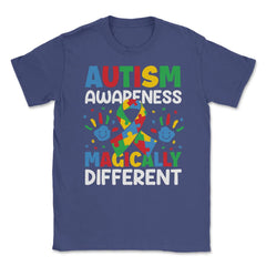 Autism Awareness Magically Different graphic Unisex T-Shirt - Purple