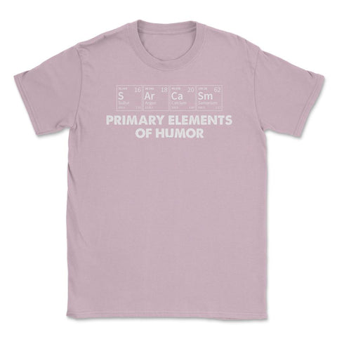 Funny Periodic Table Sarcasm Elements Of Humor Sarcastic product - Light Pink