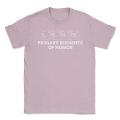 Funny Periodic Table Sarcasm Elements Of Humor Sarcastic product - Light Pink