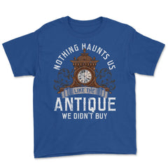 Antiques Collecting Antique Clock for Antique Collector print Youth - Royal Blue