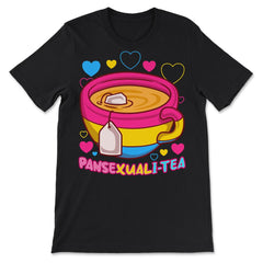 Pansexuali-Tea Funny Teacup LGBTQ+ Pansexual Pride print - Premium Unisex T-Shirt - Black