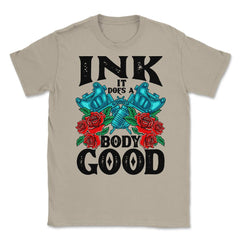 Ink It Does a Body Good Vintage Old Style Tattoo design print Unisex - Cream