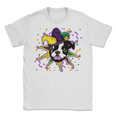 Mardi Gras French Bulldog Jester Funny Gift graphic Unisex T-Shirt