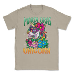 Mardi Gras Unicorn with Masquerade Mask Funny product Unisex T-Shirt - Cream