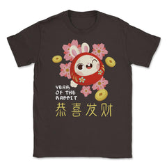 Chinese New Year of the Rabbit 2023 Daruma Doll Bunny product Unisex - Brown