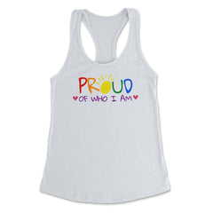 Proud of Who I am Gay Pride Colorful Rainbow Gift product Women's