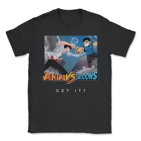 Anime Vs Cartoons Side By Side Difference For Anime Lovers product - Black