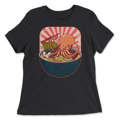 Ramen Octopus for Fans of Japanese Cuisine and Culture product - Women's Relaxed Tee - Black