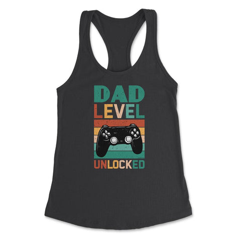 Funny Dad Level Unlocked Retro Gamer Soon To Be Daddy design Women's