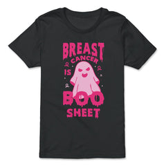 Breast Cancer Is Boo Sheet Ghost Print print - Premium Youth Tee - Black