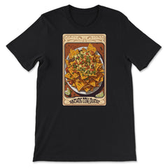 Nachos con Queso Tarot Card Mystical Magic design - Premium Unisex T-Shirt - Black