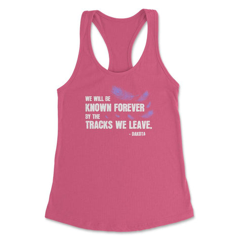 Peacock Feathers Motivational Native Americans graphic Women's - Hot Pink