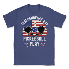 Pickleball Independence Day and Pickleball Play Patriotic design - Purple