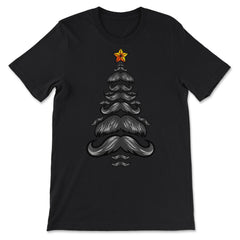 Christmas Tree Mustaches For Him Funny Matching Xmas product - Premium Unisex T-Shirt - Black
