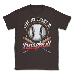 Baseball Lost My Heart to Baseball Lover Sporty Players product - Brown