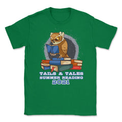 Summer Reading 2021 Tails & Tales Funny Reading Owl print Unisex