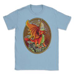 Tomato Dragon Standing On Rocks With Tomatoes graphic Unisex T-Shirt