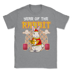 Chinese Year of Rabbit 2023 Chinese Aesthetic design Unisex T-Shirt - Grey Heather