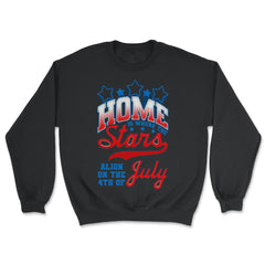 Home is where the Stars Align on the 4th of July product - Unisex Sweatshirt - Black