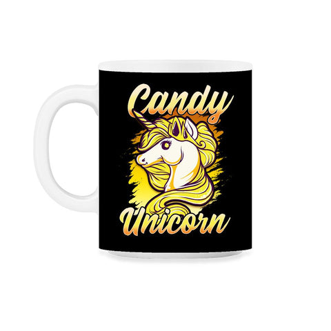 Candy Corn Unicorn Halloween Funny Candy Unicorn 11oz Mug