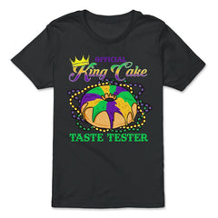 Mardi Gras Official King Cake Taste Tester Funny design - Premium Youth Tee - Black