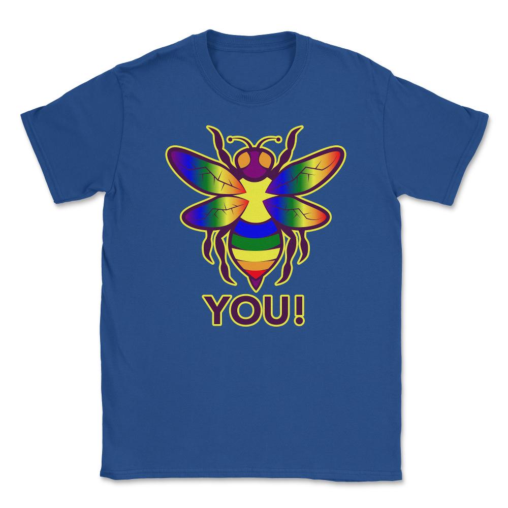 Rainbow Bee You! Gay Pride Awareness design Unisex T-Shirt