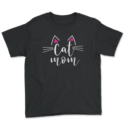 Funny Cat Mom Cute Cat Ears Whiskers Cat Lover Pet Owner product - Black