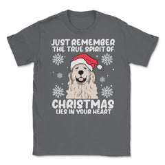 Just Remember True Spirit of Christmas Lies in Your Heart graphic - Smoke Grey