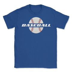 Cute Baseball Sporty Baseball Player Coach Fan Athlete print Unisex - Royal Blue