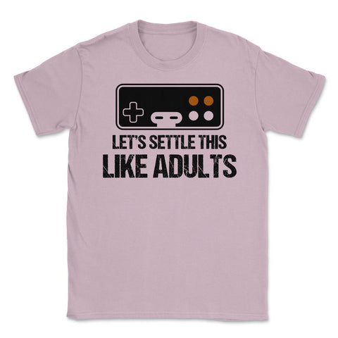 Funny Gamer Let's Settle This Like Adults Gaming Controller design - Light Pink