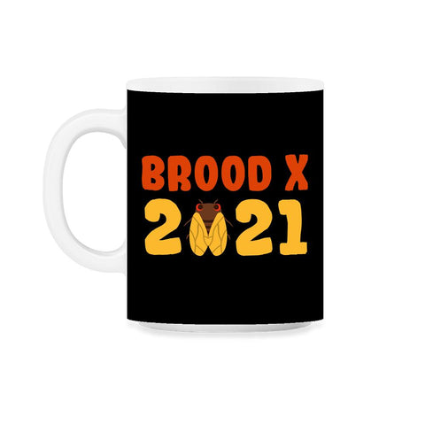 Cicada Brood X 2021 Reemergence Theme Design graphic 11oz Mug