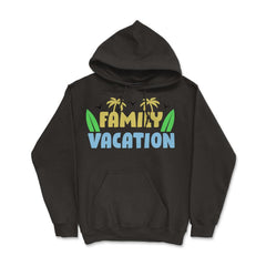 Family Vacation Tropical Beach Matching Reunion Gathering design - Black