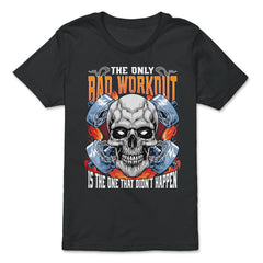 The Only Bad Workout Is The One That Did Not Happen Skull graphic - Premium Youth Tee - Black