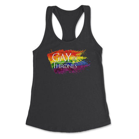 Gay of Thrones print Gay Flag Tee Gift design product Women's