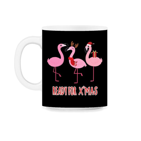 Flamingos Ready for XMAS Funny Humor T-Shirt Tee Gift 11oz Mug